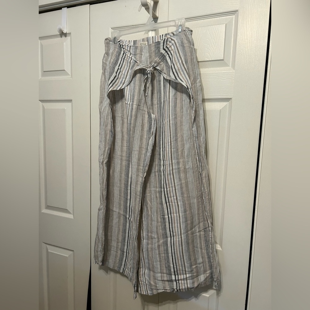 Just Living Beachy Striped Flowy Pants